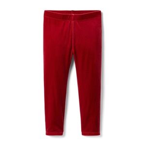 JANIE AND JACK | Red velvet leggins.